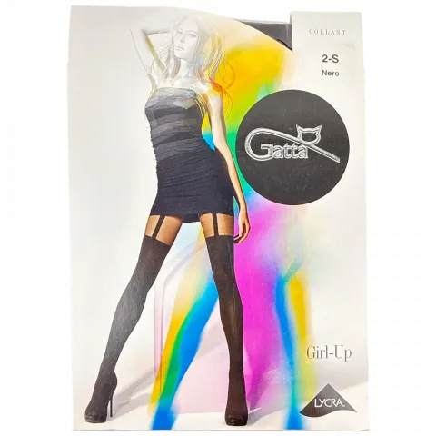 Колготи жін. фантазійні Girl-up 01 02 nero