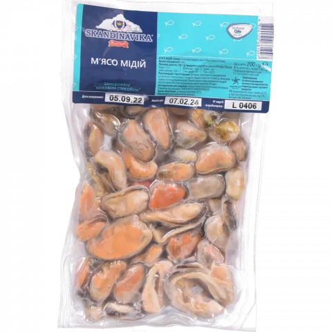 М`ясо мідій Skandinavika 200 г вак. уп.