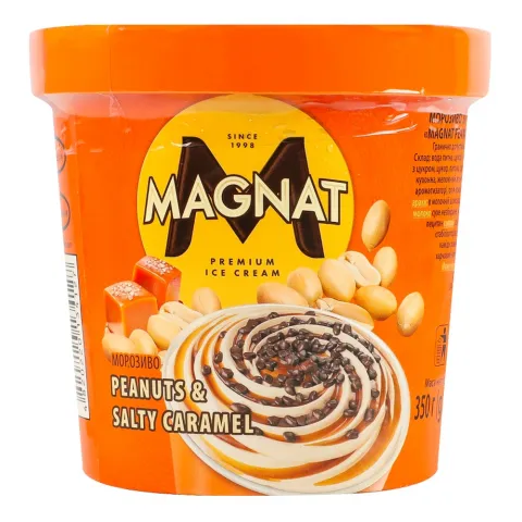 Морозиво Magnat 350 г відро PeanutsSalty Caramel