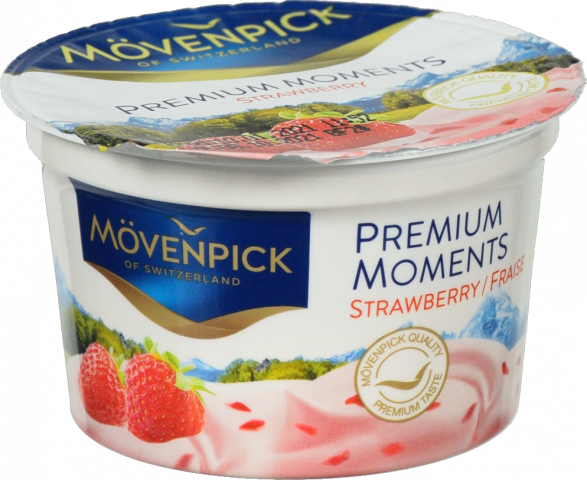 Йогурт Movenpick Premium Moments 100 г стак. 5 Полуниця