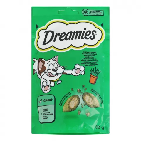 Ласощі д/котів Dreamies 60 г з кот. м`ятою