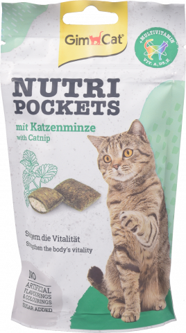 Снеки Gimpet GimCat Nutri Pockets 60 г Котяча м`ята+мультивітамін