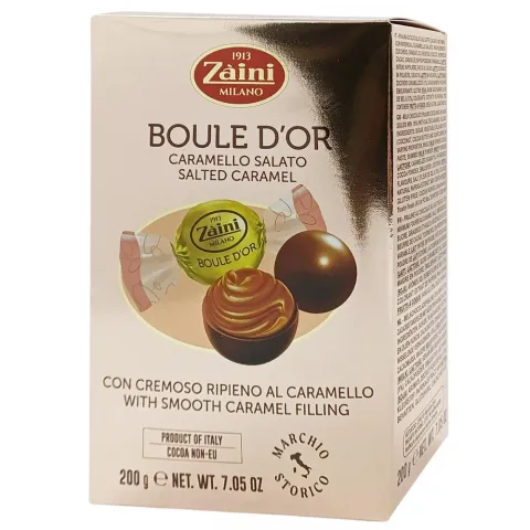 Цукерки ZAINI BOULE DOR 200г солона карамель (Італія)