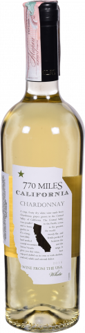 Вино 770 Miles Chardonnay 0,75 л сух. біле