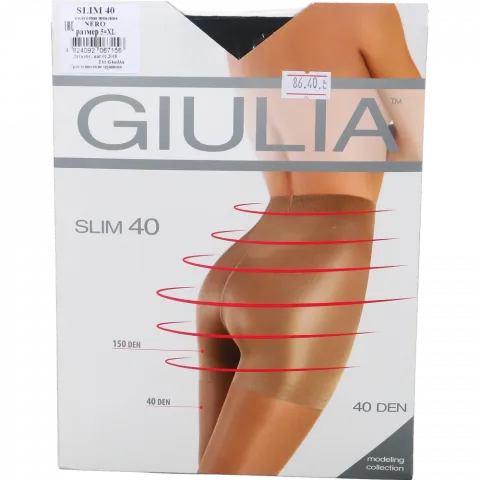 Колготи жін. Giulia Slim 40 Nero 5XL