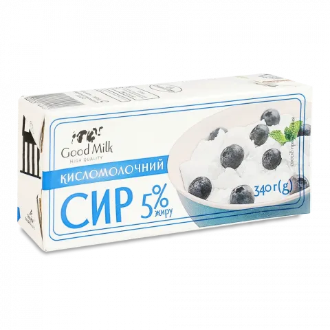Сир кисломолоч. Good Milk  5 340 г т/пак.