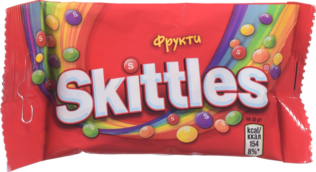 Цукерки Skittles 38 г жув. Фруктовий мікс