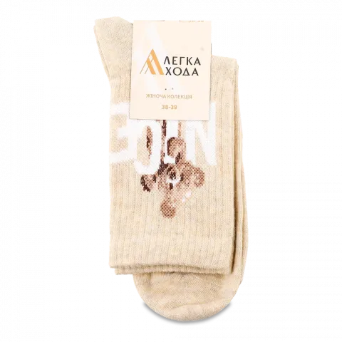 Шкарпетки жін. Легка Хода 5580 25 беж меланж