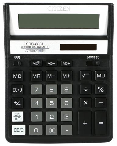 Калькулятор Citizen SDC-888 12 разр. 554