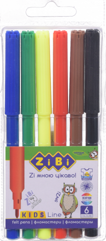 Фломастери ZiBi 6 кол. ZB.2801