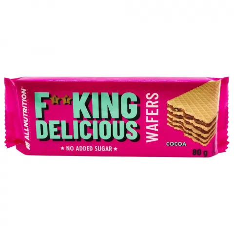Вафлі Fitking Delicious 80 г какао б/цукруИ764 (Польща)