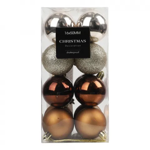 Набір кулі різдв. 16 шт 50мм AVS100440 И229 (КІН)