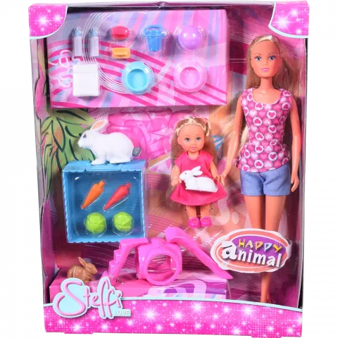 Іграшка Ляльки Штеффі та Еві з тваринками 2 види 5732156