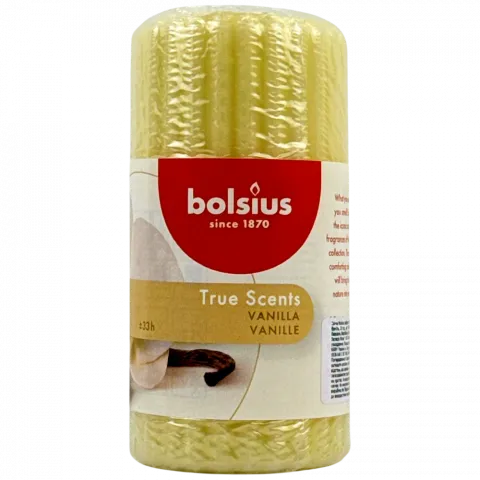 Свіча Bolsius ребр 120/58 Ваніль 33 год. арт. 101925260175