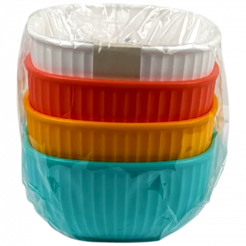 Набір мисок пластик 4шт. 11,3х11,3х5,4см арт. 8410-34235 И106