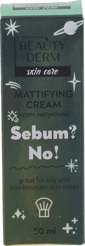 Крем д/обличчя Beauty Derm 50 мл Sebum?No! матуючий