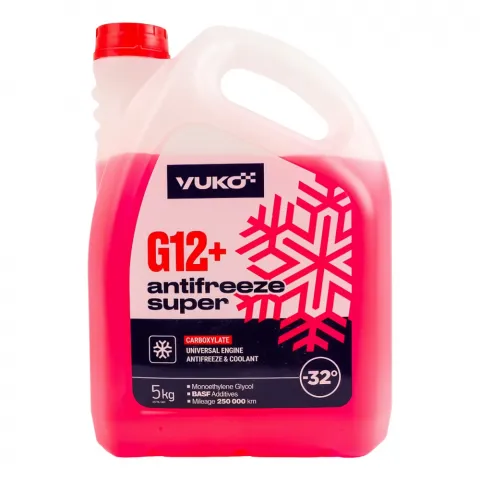 Рідина охолод. Yuko Antifreeze -32 Super G12+ черв. 5кг