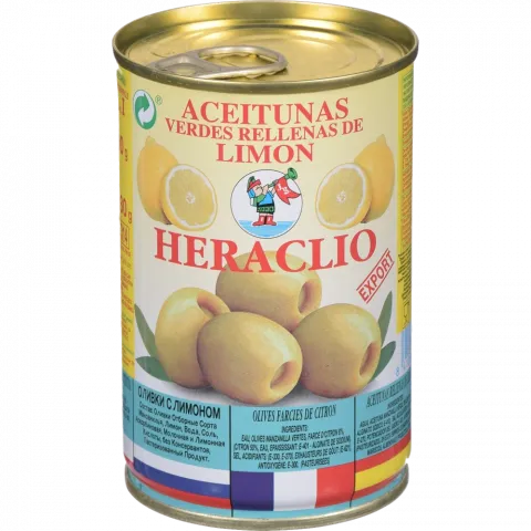 Оливки Херакліо 300 г з/б Лимон /114 (Іспанія)