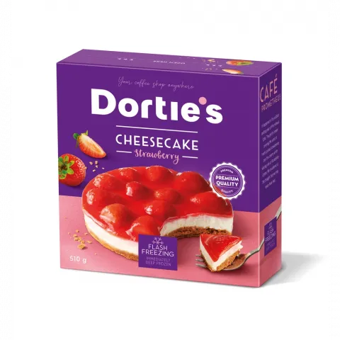 Чізкейк DORTIES полуничний 510г И808 (Чехія)