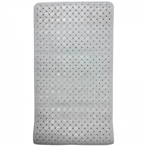 Килимок д/ ванної кімнати Рогожка 68х37см білий, рулон, пвх арт. 35176-11 И531