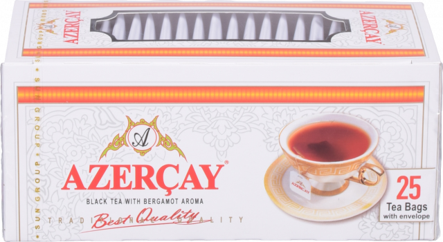 Чай Азерчай 25 шт. чорн. лист. з бергамотом