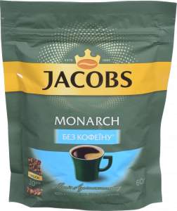 Кава Якобз Монарх 60/65 г б/кофеїну розч.