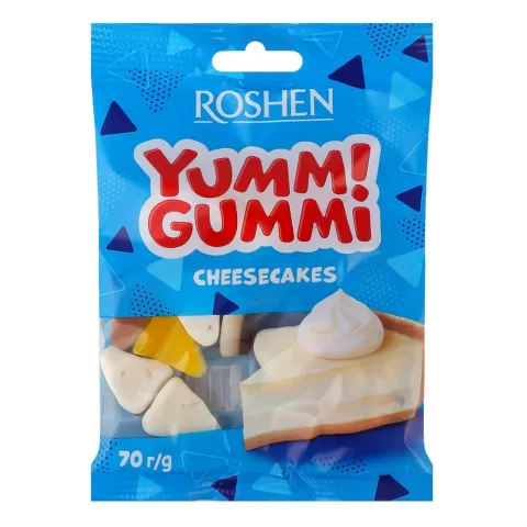 Жувальні Цукерки Рошен 70 г Yummi Gummi Cheesecakes