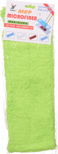 Запаска д/швабри Yonic 3701 мікрофібра плоска 40х10 см 45 г зелена И288