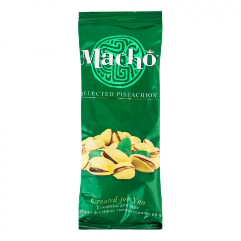 Горішки Macho Фісташки 60 г пак. сол.