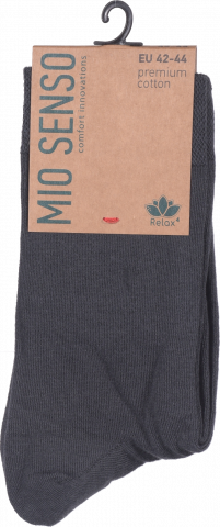 Шкарпетки чол. Mio Senso середні C200R темно-сірий, р. 42-44