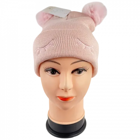 Шапка д/дівч.  зимова ТМ Noviti CZ018-G-01-046050 р-р. 46-50 рож.  И3