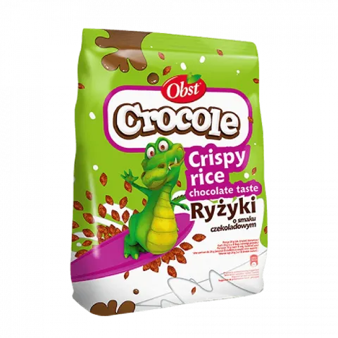 Рисові кульки OBST CROCOLE з шок. смаком 250 г (Польща)