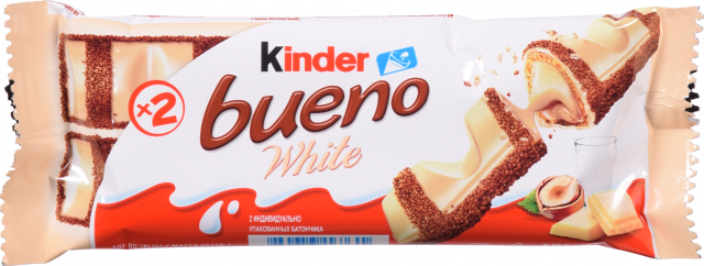 Вафлі Kinder Bueno 39 г White (Польща)