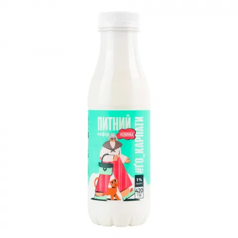 Кефір ҐоКарпати 1 420 г бут.