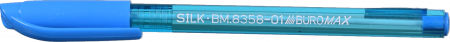 Ручка масляна Buromax Silk синя BM.8358-01