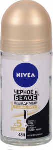 Дезодор Nivea 50 мл deo кульк. Чорне та біле невидимий Гладкий шовк