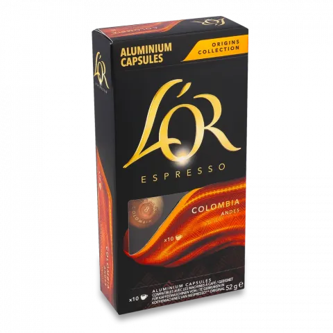 Капсула L`OR 52 г мел. Espresso Colombia