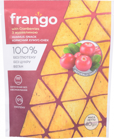 Хумус-снек Frango 40 г з журавлиною