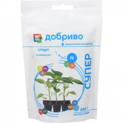 Добриво Водорозчинні Супер Добриво Старт 250 г