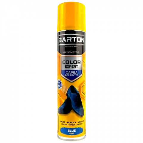 Фарба д/взуття Barton Color Expert 300 мл з замші, нубуку, велюру Синя BR20342