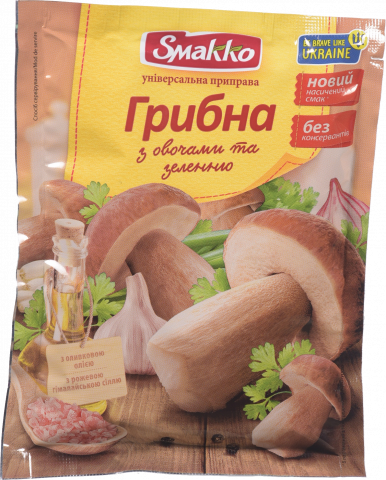 Приправа Smakko 80 г Грибна з овочами та зеленню