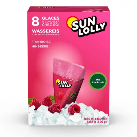 Морозиво рідке SUN LOLLY Малина 8х60мл И288 (Данія)