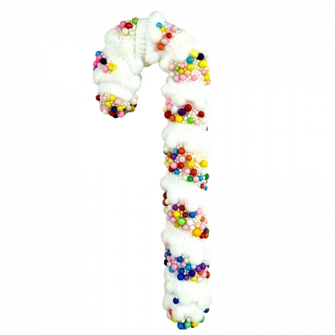 Прикраса ялинкова Льодяник різдвяний з різнокольоровою присипкою 14 см арт. BTL25-61 9245 И132