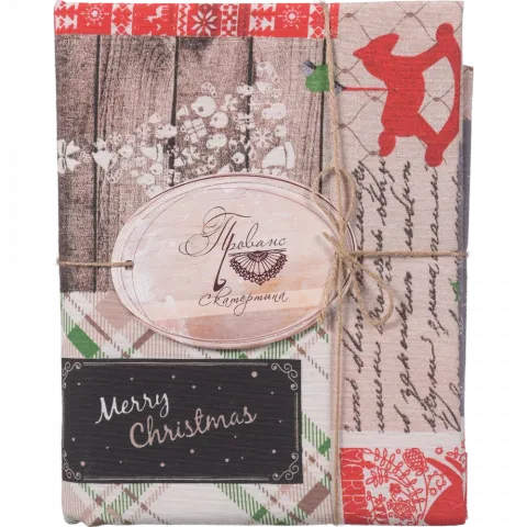 Скатертина Прованс 180x132 см Merry Christmas