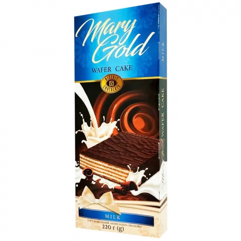 Торт ХБФ Mary Gold 220 г зі смак. молока