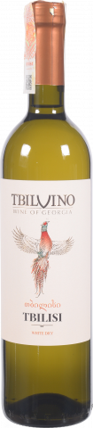 Вино Тбілвіно Тбілісі 0,75 л сух. біле