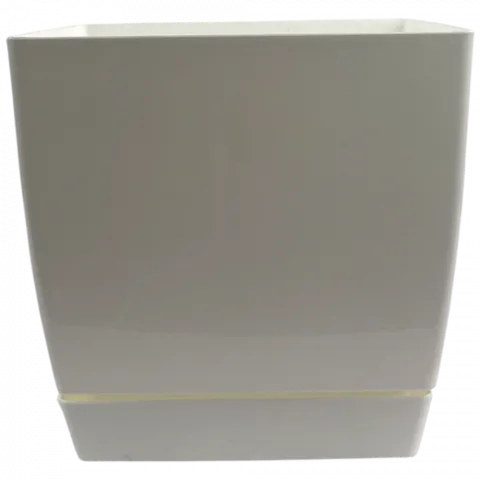 Горщик д/квітів PP Coubi Square P 13,5 см білий DUKP135-S449 И033 (Польща)