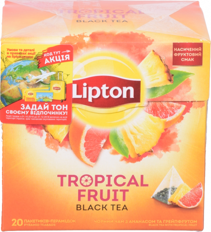 Чай Lipton 20 шт. Тропічні фрукти