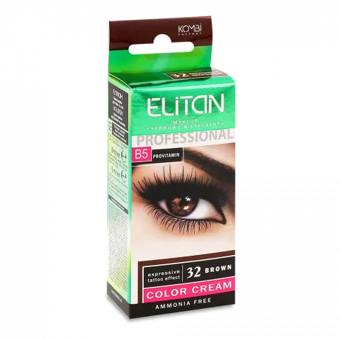 Фарба д/брів та вій Елітан  32 Коричневий