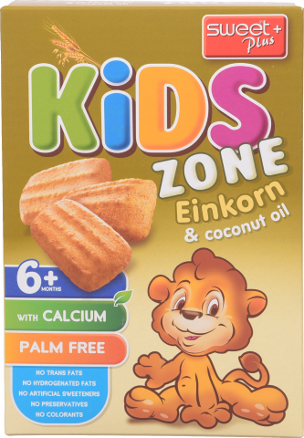 Печиво Kids Zone 200 г дит. зі спельтою та кокосовою олією 6+ міс.